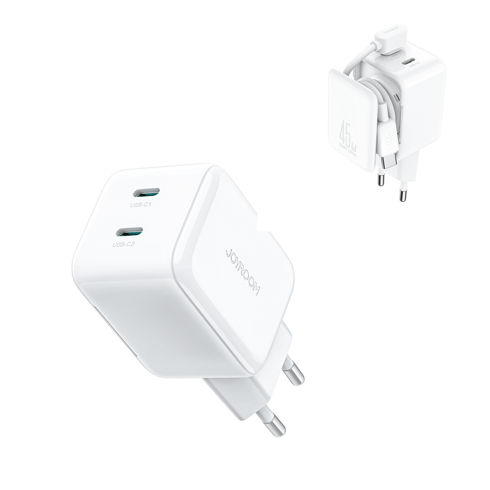 JOYROOM JR-TCLO5 45W CABLE MANAGEMENT GAN 3-PIN ADAPTER - Image 2