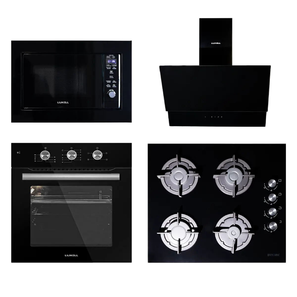 60CM Glass Set With 25LT Microwave & 55LT Manual Oven