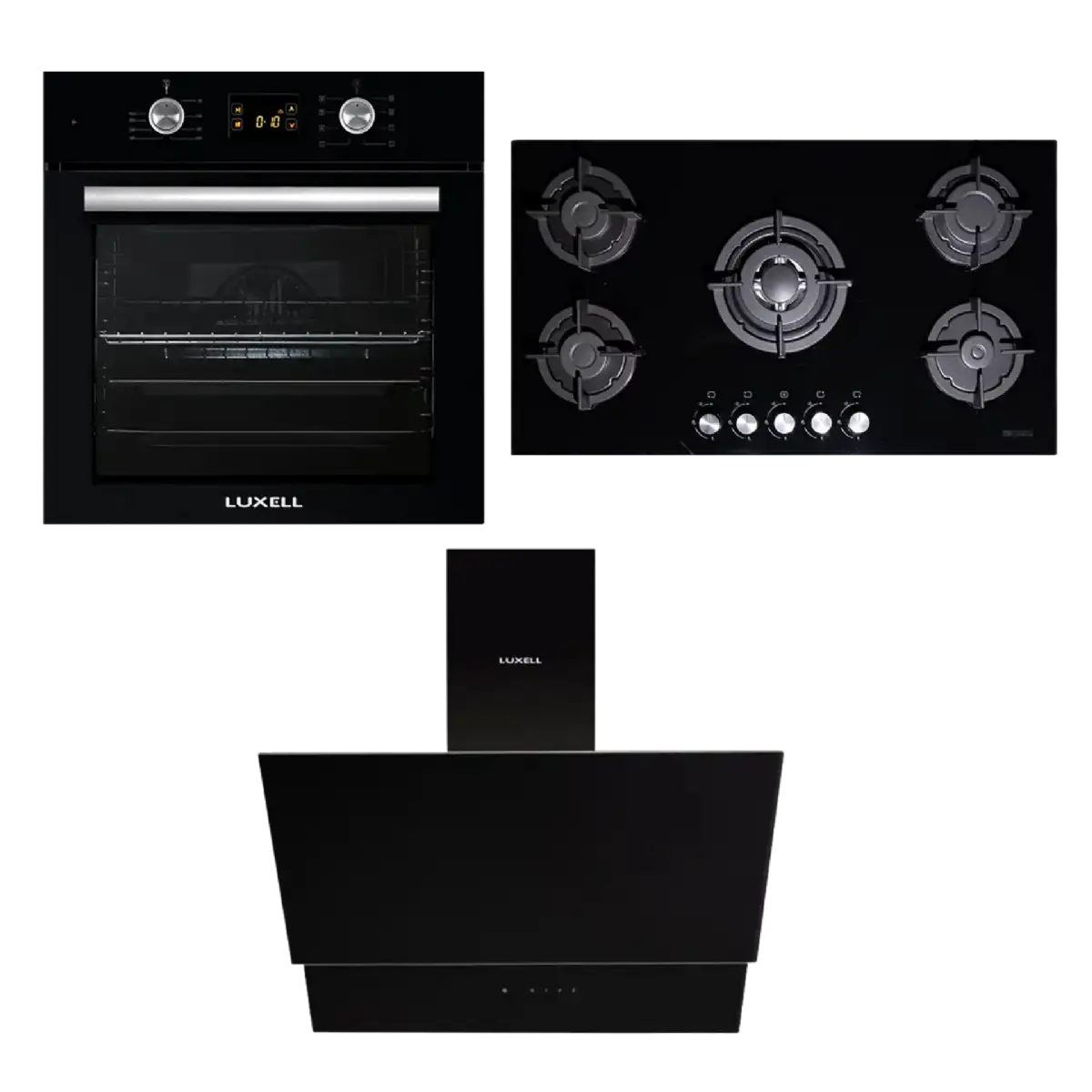 90CM Glass Set with Digital Oven