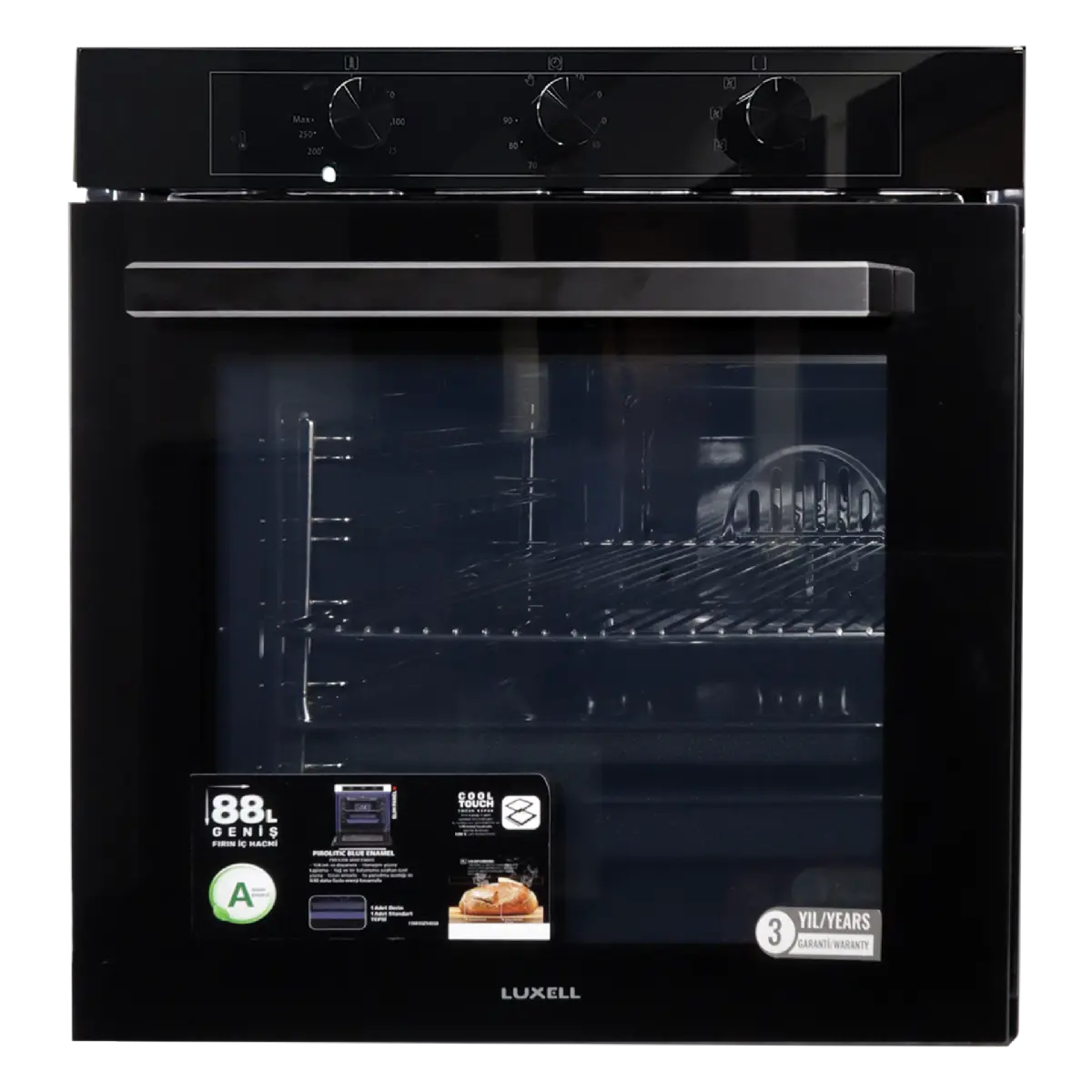 90CM Glass Set with 88LT Oven - Image 4