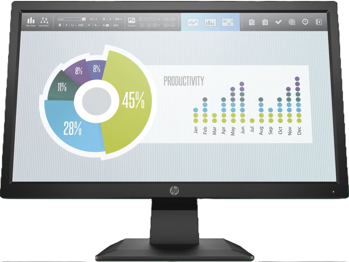 HP 19.5" P204V LED MONITOR