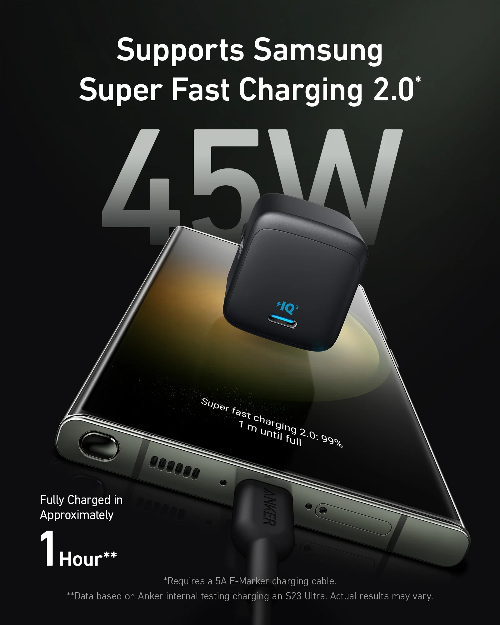 ANKER 313 CHARGER 45W BLACK - Image 4