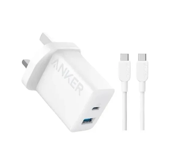 ANKER CHARGER 20W WITH USB-C CABLE
