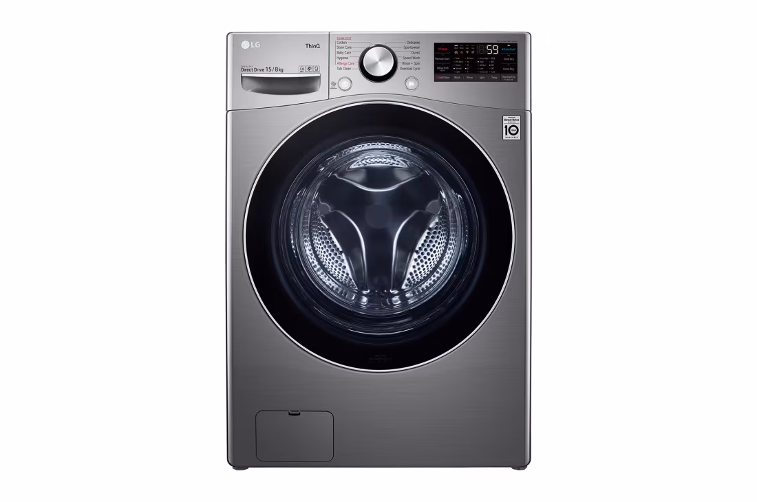 LG FRONT LOAD WASHING MACHINES - WASH & DRY 15KG/8KG F0L9DGP2S