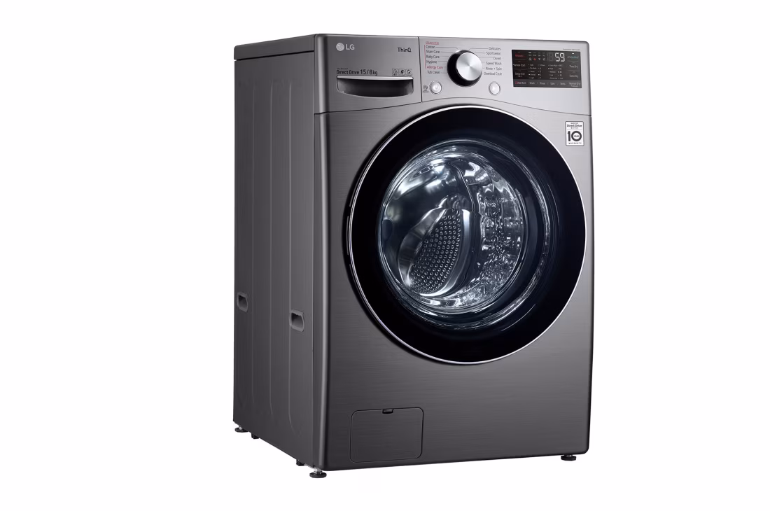 LG FRONT LOAD WASHING MACHINES - WASH & DRY 15KG/8KG F0L9DGP2S - Image 3