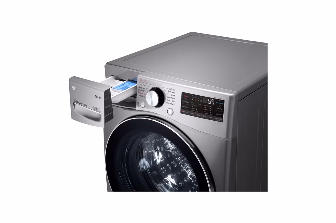 LG FRONT LOAD WASHING MACHINES - WASH & DRY 15KG/8KG F0L9DGP2S - Image 2